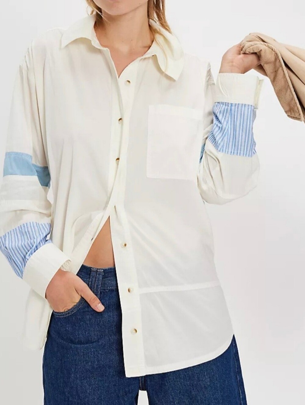 Free People Oversized Button-down NWT